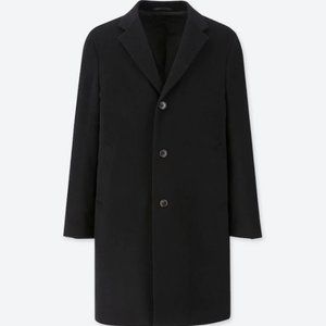*Firm* Uniqlo Wool Cashmere Chesterfield Coat (Black)